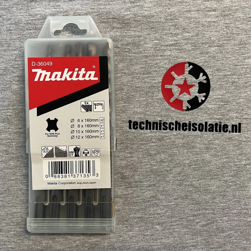 SDS Plus Borenset 5-Delig - D-36049 van Makita – productafbeelding