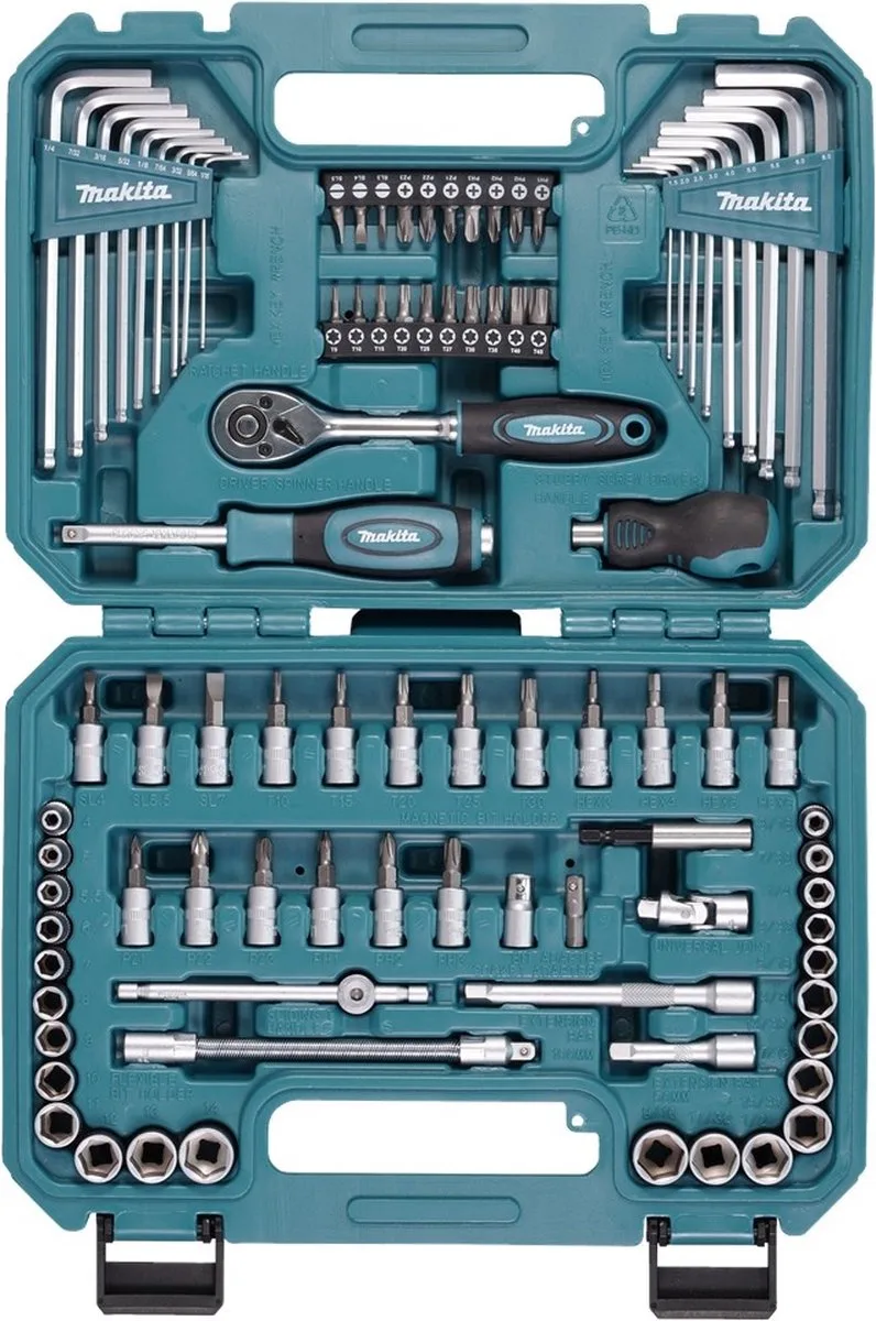 Set van 91 bits en doppen met ratel de Makita – image du produit