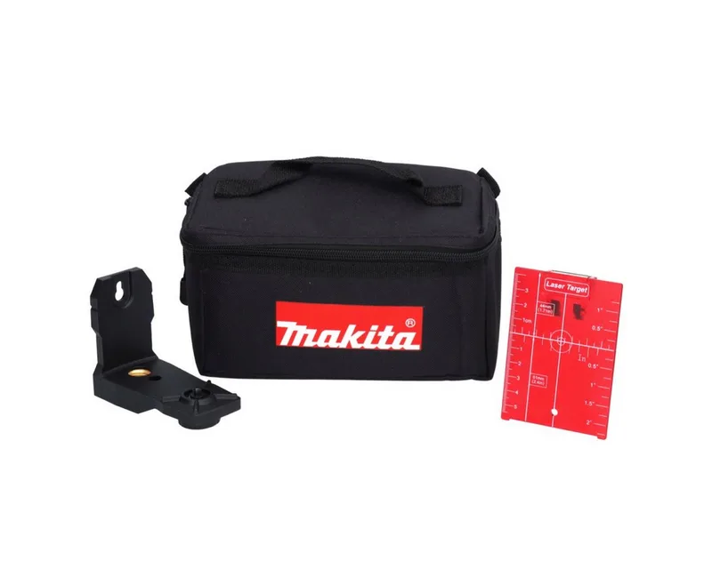 SK105DZ 10,8V Li-Ion accu kruislijnlaser body in tas - zelfnivellerend - rood - 25m van Makita – productafbeelding 4 van 5