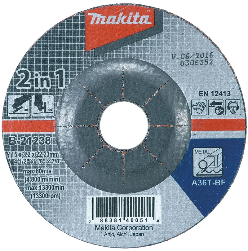 Slijpschijf 2-in-1 115 mm by Makita – product image