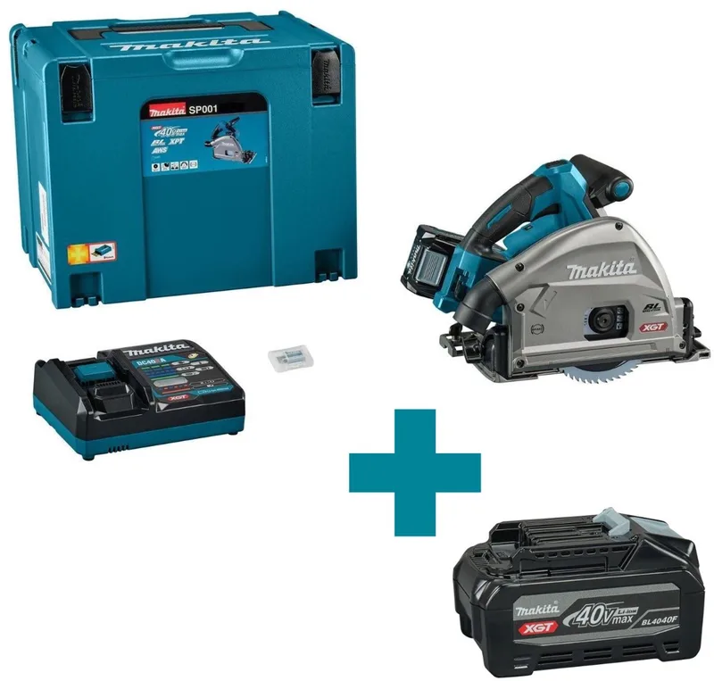 SP001GM101 Accu Invalcirkelzaag 165mm AWS XGT 40V Max 4.0 Ah in Mbox fra Makita – produktbillede