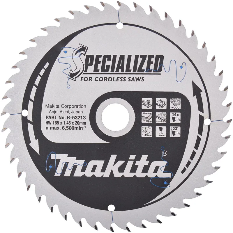 SPECIALIZED Zaagblad 165x20x44Z - B-53213 by Makita – product image