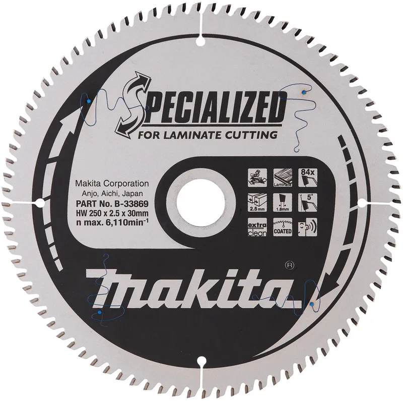 SPECIALIZED Zaagblad 250x30x84Z - B-33869 de Makita – image du produit