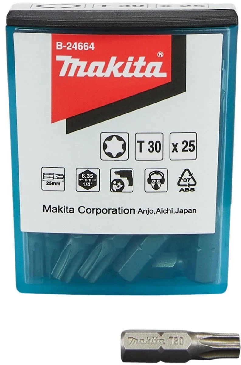 T30x25mm Schroefbit - B-24664 de Makita – image du produit