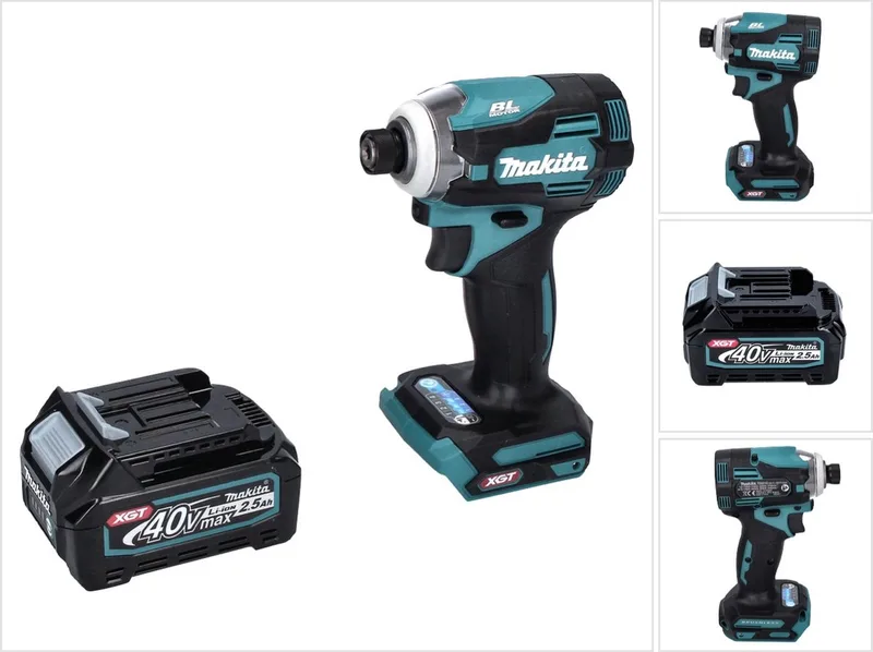 TD 001 GD1 accu-slagmoersleutel 40 V 220 Nm 1/4" XGT Brushless + 1x accu 2,5 Ah - zonder oplader de Makita – image du produit