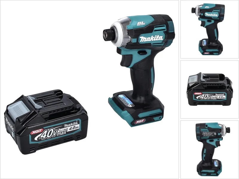 TD 001 GM1 accu-slagschroevendraaier 40 V 220 Nm 1/4" XGT Brushless + 1x accu 4,0 Ah – zonder oplader de Makita – image du produit