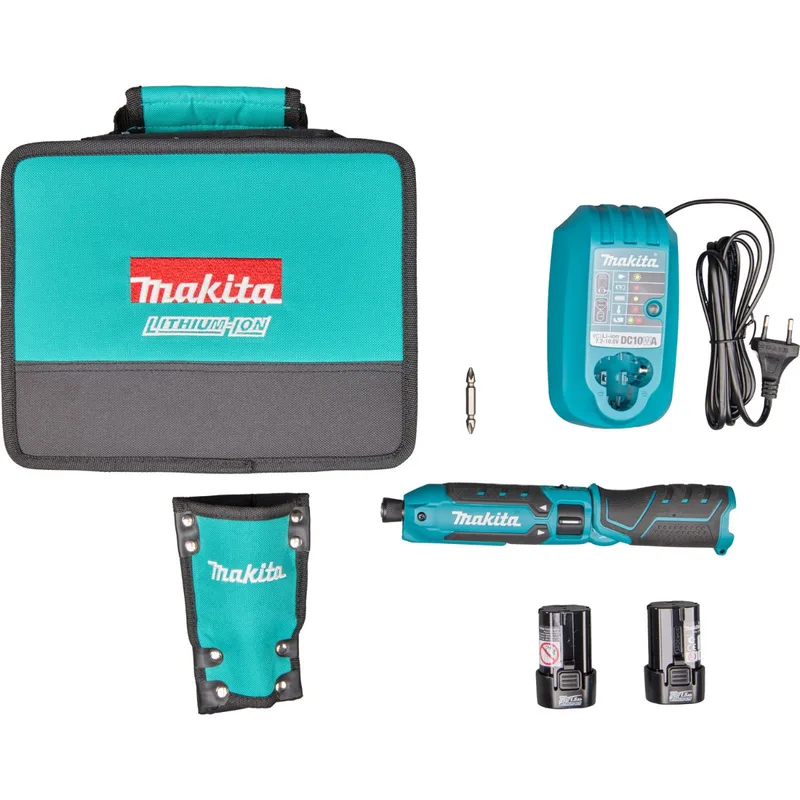 TD023DSX1 Pen slagschroevendraaier 7,2V 1.5Ah in tas de Makita – image du produit