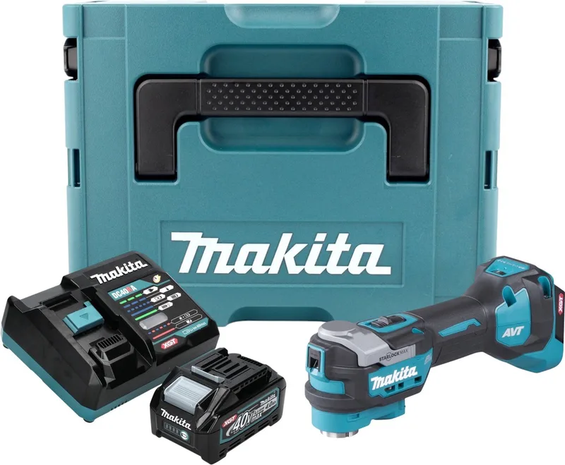 TM 001 GM101 Accu multifunctioneel gereedschap 40 V max. Starlock Max Brushless + 1x oplaadbare accu 4.0 Ah + lader + Makpac van Makita – productafbeelding
