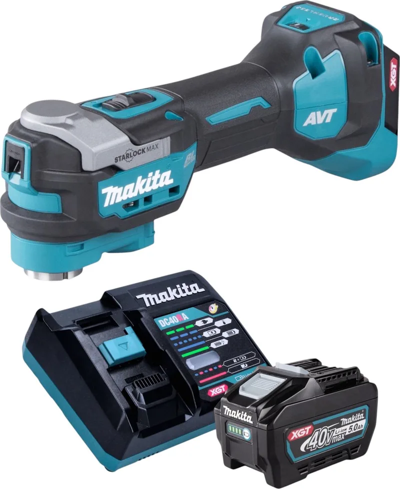 TM 001 GT101 Draadloos multifunctioneel gereedschap 40 V max. Starlock Max borstelloos + 1x oplaadbare accu 5.0 Ah + lader de Makita – image du produit