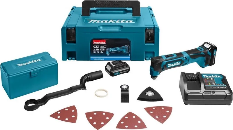 TM30DSAJX4 Multitool 12V Max 2.0Ah Li-ion + Toebehoren in Mbox by Makita – product image
