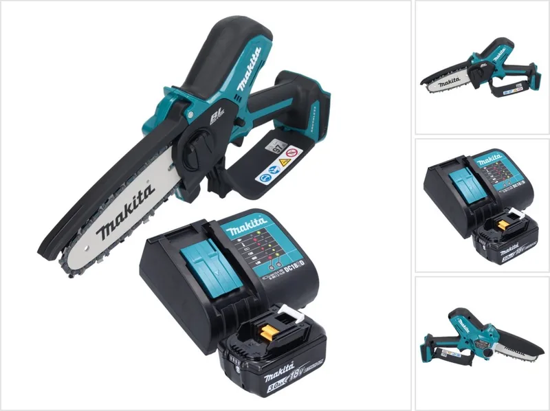 Tuinapparatuur - 18V ACCU- snoeizaag 15 cm, 1x Li-ion accu LXT 3.0 Ah, lader DUC150SF01 van Makita – productafbeelding