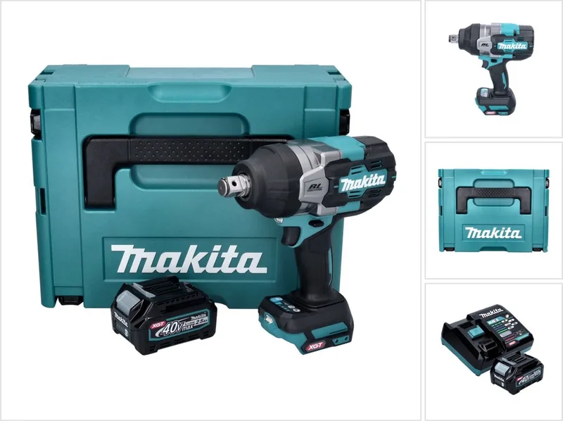 TW 001 GD101 Accu-slagmoersleutel 40 V max. 1800 Nm Borstelloos XGT + 1x oplaadbare accu 2,5 Ah + lader + Makpac by Makita – product image