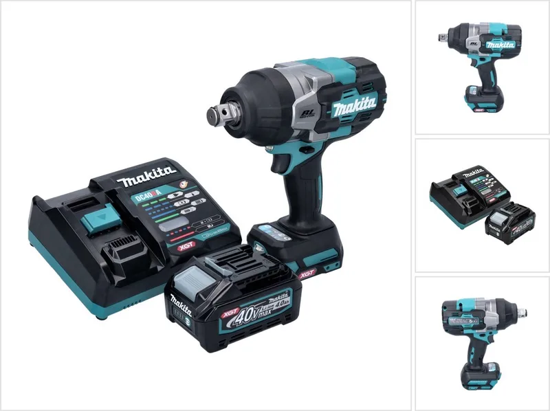 TW 001 GM101 Accu-slagmoersleutel 40 V max. 1800 Nm Borstelloos XGT + 1x oplaadbare accu 4.0 Ah + lader van Makita – productafbeelding