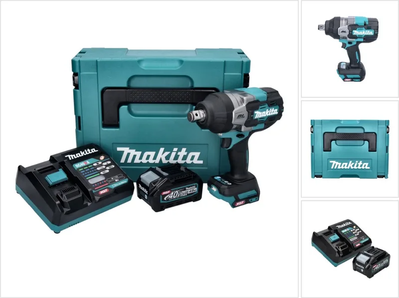TW 001 GM101 Accu-slagmoersleutel 40 V max. 1800 Nm Borstelloos XGT + 1x oplaadbare accu 4.0 Ah + lader + Makpac de Makita – image du produit