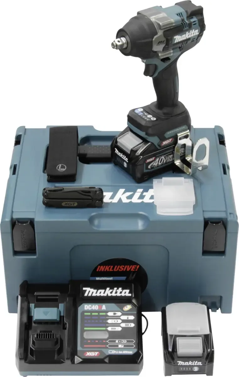 TW007GM206 TW007GM206 Akku-Schlagbohrschrauber 760 Nm 40 V Anzahl mitgelieferte Akkus 2 4 Ah Li-Ion von Makita – Produktbild