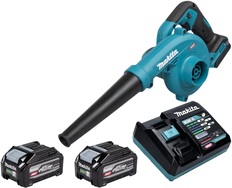 UB 002 GU201 accublazer 40 V max. + 2x accu 4,0 Ah + oplader von Makita – Produktbild