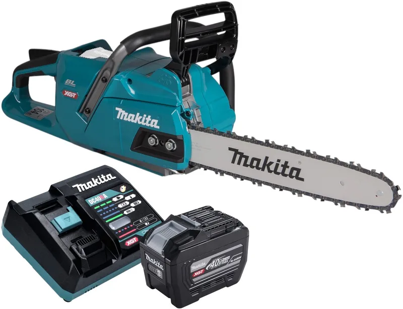 UC 011 GE101 accukettingzaag 40 V max. 35 cm borstelloos + 1x accu 8,0 Ah + oplader von Makita – Produktbild