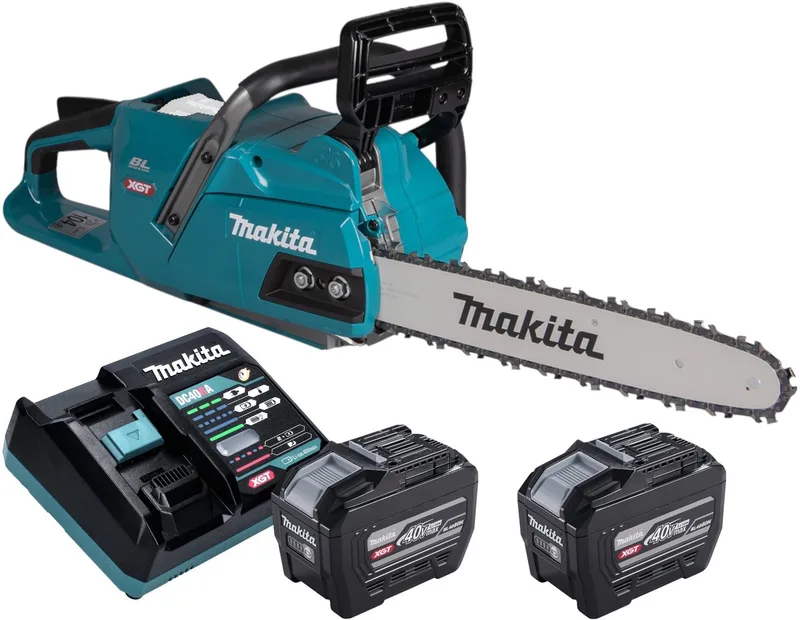 UC 011 GE201 accukettingzaag 40 V max. 35 cm borstelloos + 2x accu 8,0 Ah + oplader by Makita – product image