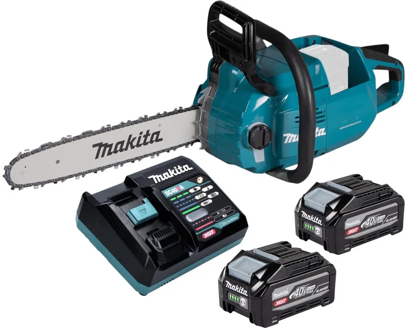 UC 011 GU201 accukettingzaag 40 V max. 35 cm borstelloos + 2x accu 4,0 Ah + oplader de Makita – image du produit