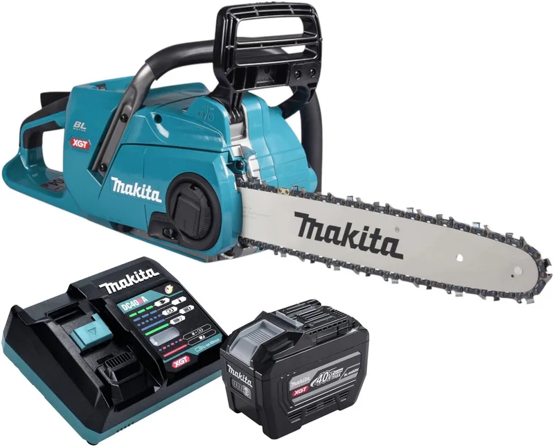 UC 015 GE101 accukettingzaag 40 V max. 35 cm borstelloos + 1x accu 8,0 Ah + oplader de Makita – image du produit