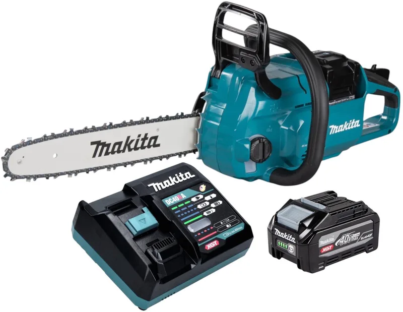 UC 025 GU101 accukettingzaag 40 V max. 35 cm borstelloos + 1x accu 4,0 Ah + oplader de Makita – image du produit