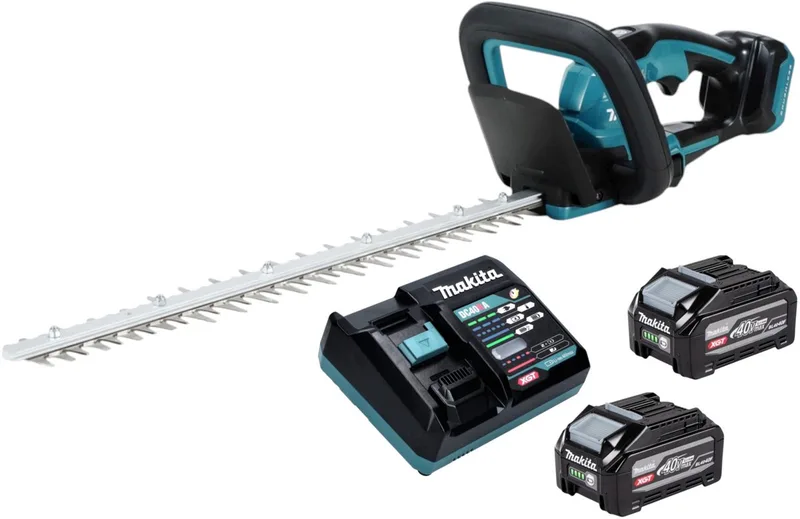 UH 020 GU201 accu-heggenschaar 40 V max. 50 cm borstelloos + 2x accu 4,0 Ah + oplader de Makita – image du produit