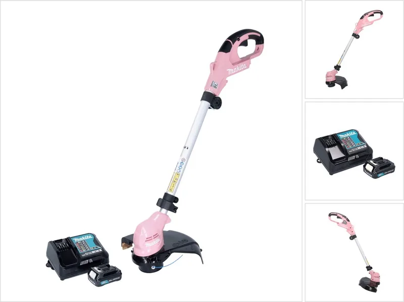 UR100DSAP 12 Volt kantenmaaier - Rose trimmer 230 - 260 mm + 1x accu 2,0 Ah + acculader von Makita – Produktbild