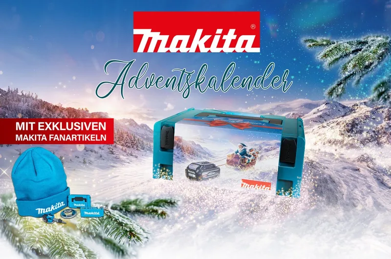 Werkzeugset Makita Adventskalender 2026 P-84888, Werkzeug-Set von Makita, Schwarz – Produktbild 2 von 5