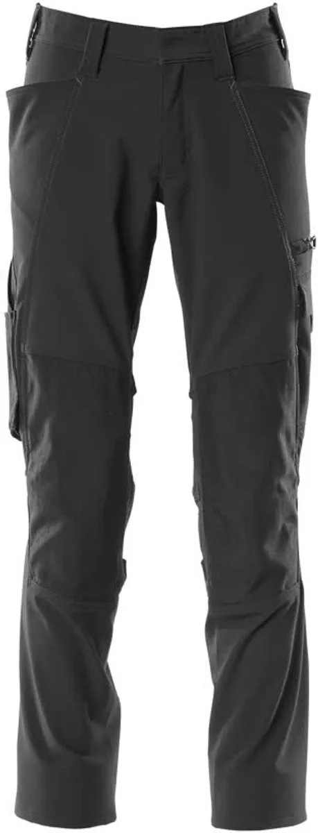 Accelerate Broek met kniezakken 18079-511 - Zwart - 90 von Mascot, Schwarz, C49 – Produktbild