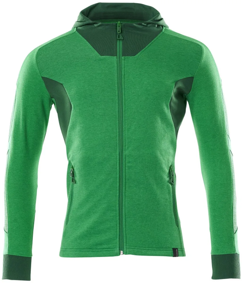 Accelerate Capuchontrui met rits 18584-962 - helder groen/groen de Mascot, Helder groen, Vert, XXL – image du produit