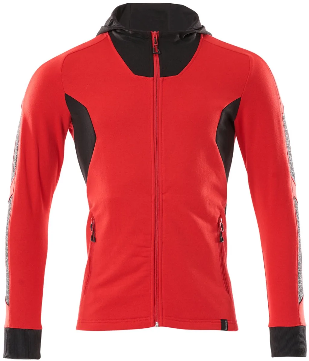 Accelerate Capuchontrui met rits 18584-962 - signaalrood/zwart de Mascot, Signaalrood, Noir, L – image du produit
