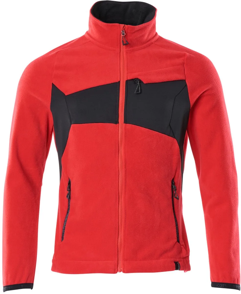 Accelerate Fleece jas 18303-137 - signaalrood/zwart van Mascot, Signaalrood, Zwart, XXL – productafbeelding