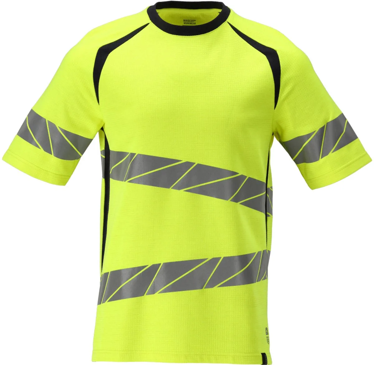 Accelerate Multisafe T-shirt 21382-327 - hi-vis geel/donkermarine de Mascot, Hi-vis geel, Donkermarine, XXL – image du produit