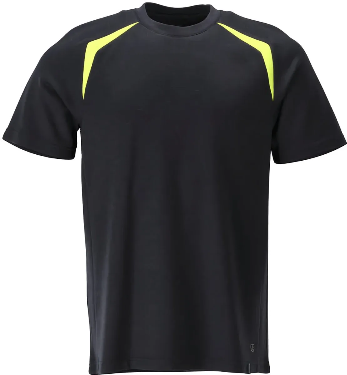 Accelerate Multisafe T-shirt 21582-327 - donkermarine/hi-vis geel fra Mascot, Donkermarine, Hi-vis geel, S – produktbillede