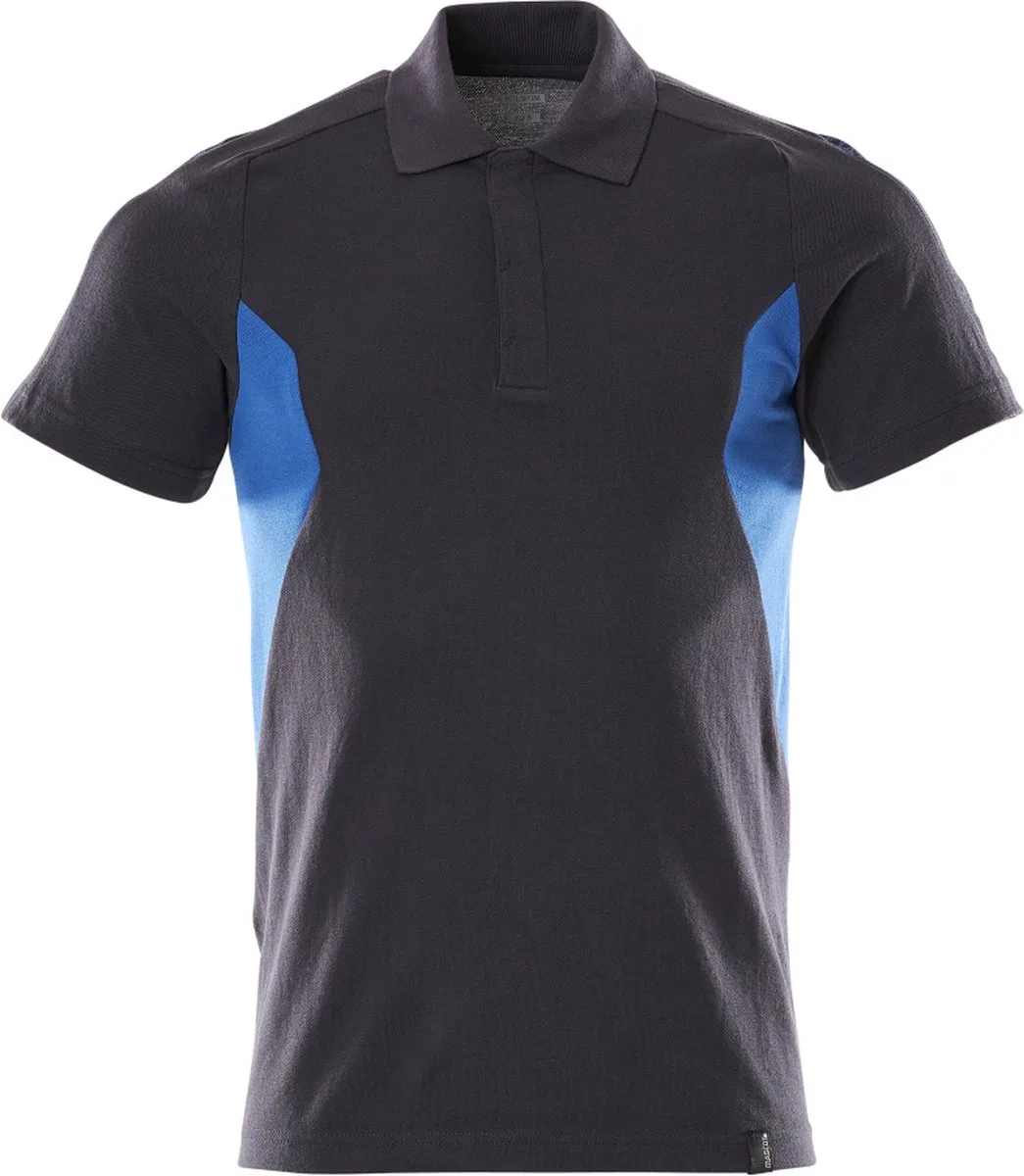 Accelerate Poloshirt 18383-961 - donkermarine/helder blauw fra Mascot, Donkermarine, Helder blauw, XXL – produktbillede
