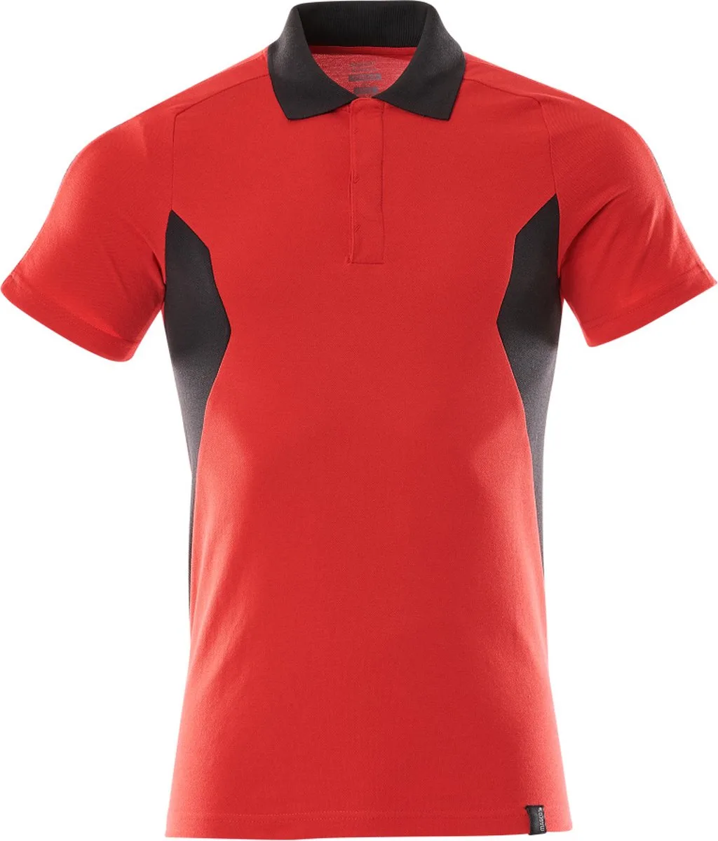 Accelerate Poloshirt 18383-961 - signaalrood/zwart från Mascot, Signaalrood, Svart, XXL – produktbild