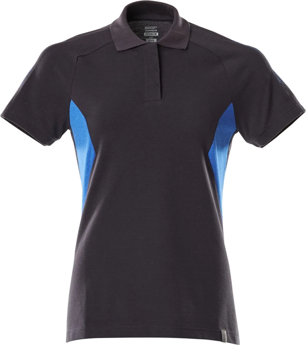 Accelerate Poloshirt 18393-961 - donkermarine/helder blauw van Mascot, Donkermarine, Helder blauw, M – productafbeelding