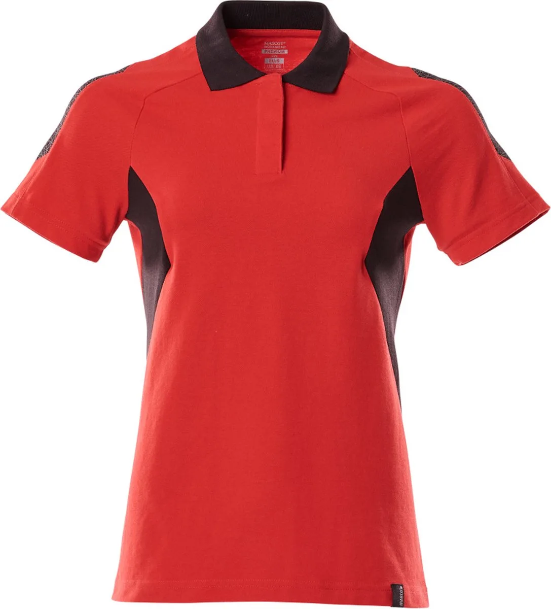 Accelerate Poloshirt 18393-961 - signaalrood/zwart van Mascot, Signaalrood, Zwart, XXL – productafbeelding