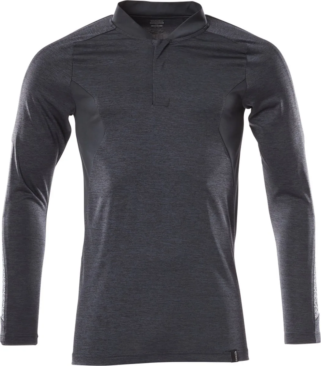 Accelerate Poloshirt, met lange mouwen 18081-810 - donkermarine-gemêleerd van Mascot, Donkermarine-gemêleerd, 4XL – productafbeelding