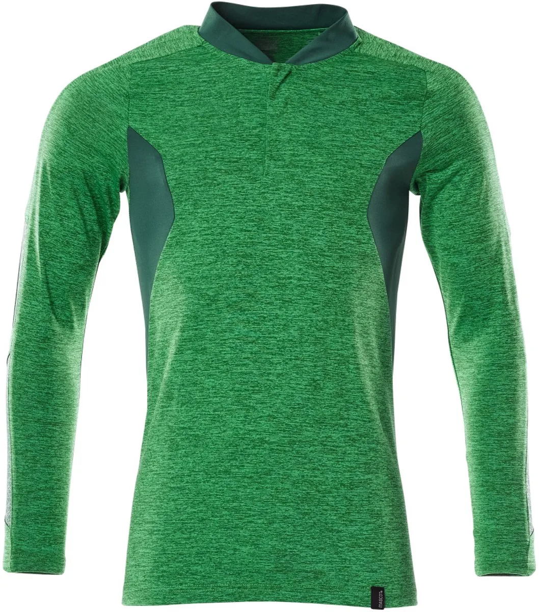 Accelerate Poloshirt, met lange mouwen 18081-810 - helder groen-gemêleerd/groen de Mascot, Vert, XXL – image du produit