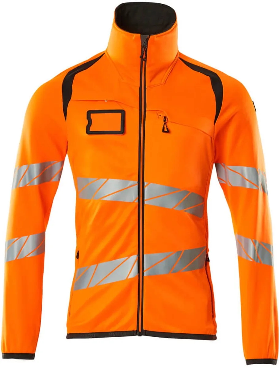 Accelerate Safe Fleecetrui met rits 19103-315 - hi-vis oranje/donkerantraciet von Mascot, Hi-vis oranje, Donkerantraciet, S – Produktbild