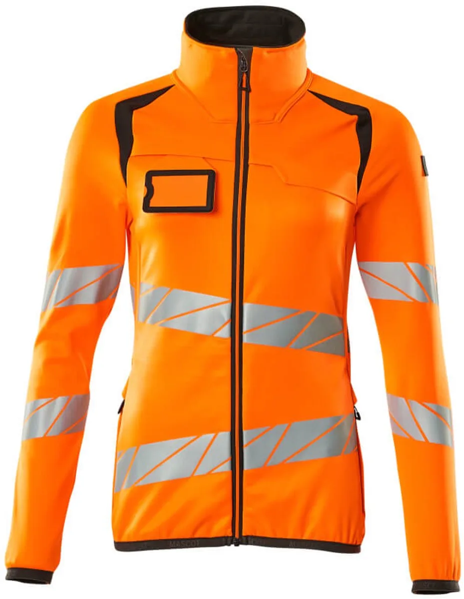 Accelerate Safe Fleecetrui met rits 19153-315 - hi-vis oranje/donkerantraciet de Mascot, Hi-vis oranje, Donkerantraciet, XXL – image du produit