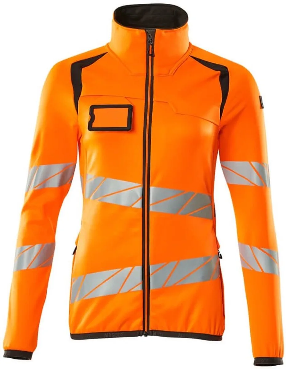 Accelerate Safe Fleecetrui met rits 19153-315 - hi-vis oranje/donkerantraciet de Mascot, Hi-vis oranje, Donkerantraciet, 4XL – image du produit