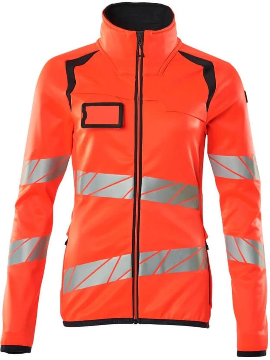Accelerate Safe Fleecetrui met rits 19153-315 - hi-vis rood/donkermarine by Mascot, Hi-vis rood, Donkermarine, XXL – product image