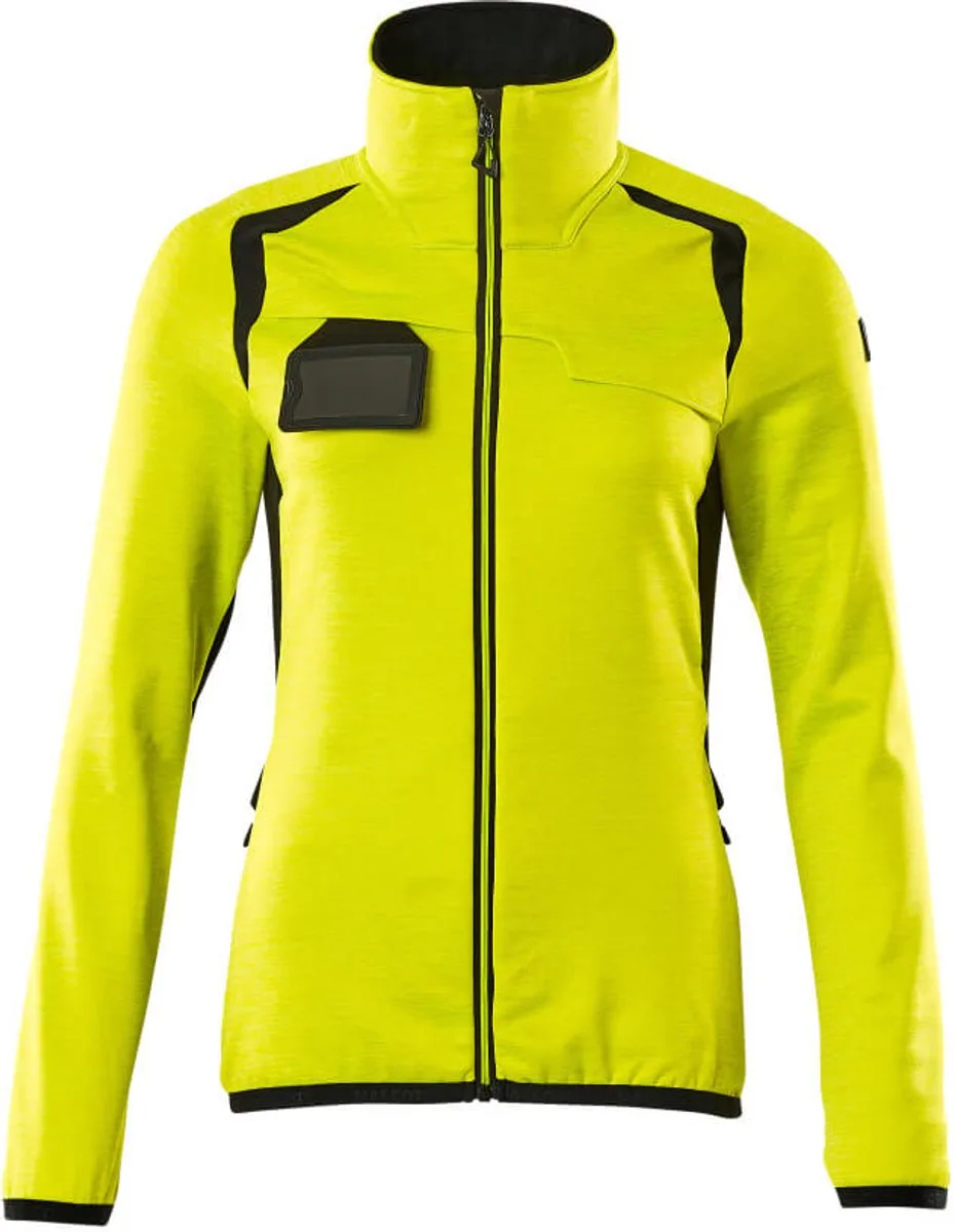 Accelerate Safe Fleecetrui met rits 19453-316 - Hi-Vis geel/zwart by Mascot, Hi-Vis geel, Black, XXL – product image