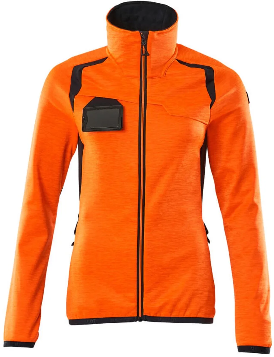 Accelerate Safe Fleecetrui met rits 19453-316 - hi-vis oranje/donkermarine by Mascot, Hi-vis oranje, Donkermarine, XXL – product image