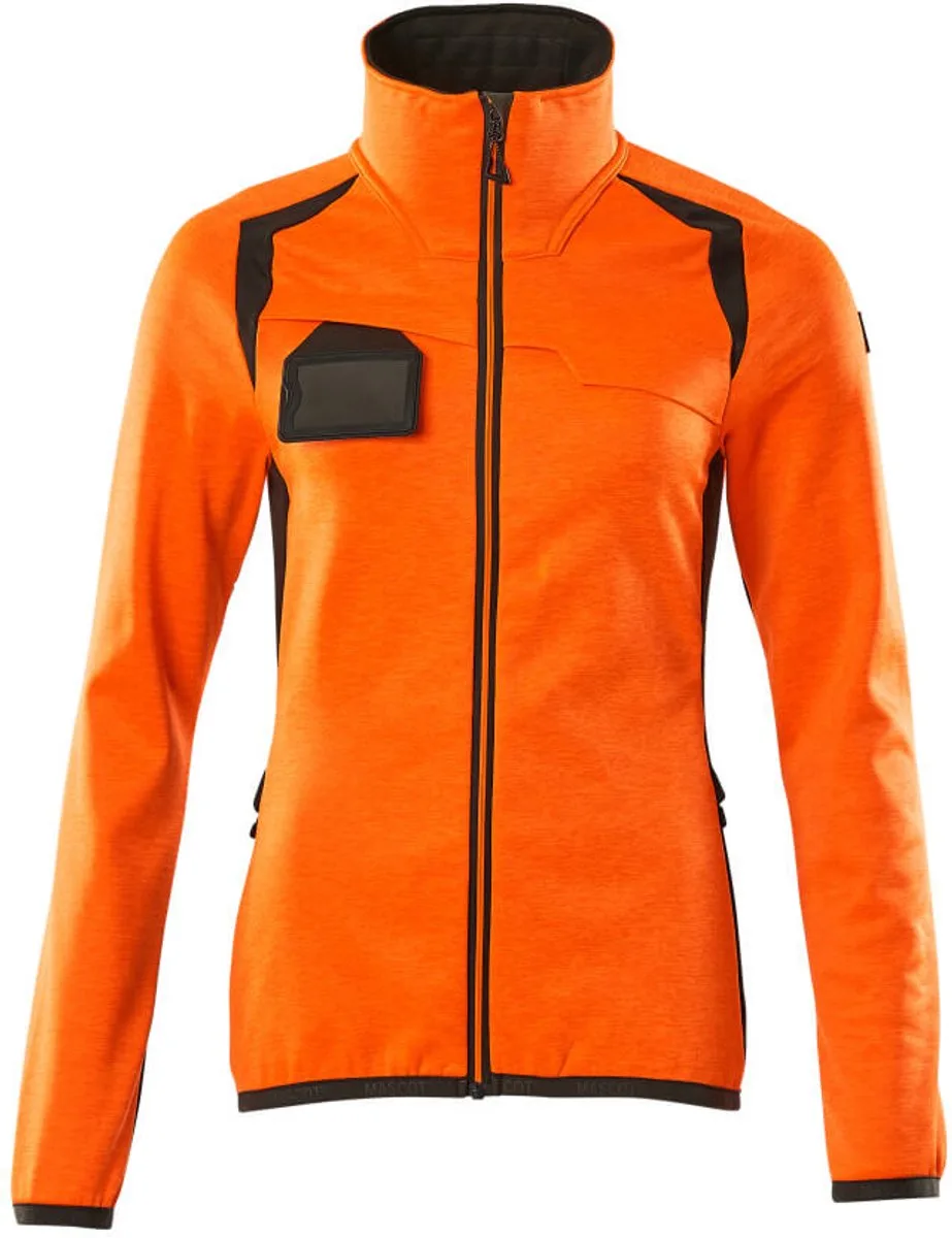 Accelerate Safe Fleecetrui met rits 19453-316 - hi-vis oranje/donkerantraciet von Mascot, Hi-vis oranje, Donkerantraciet, XXL – Produktbild