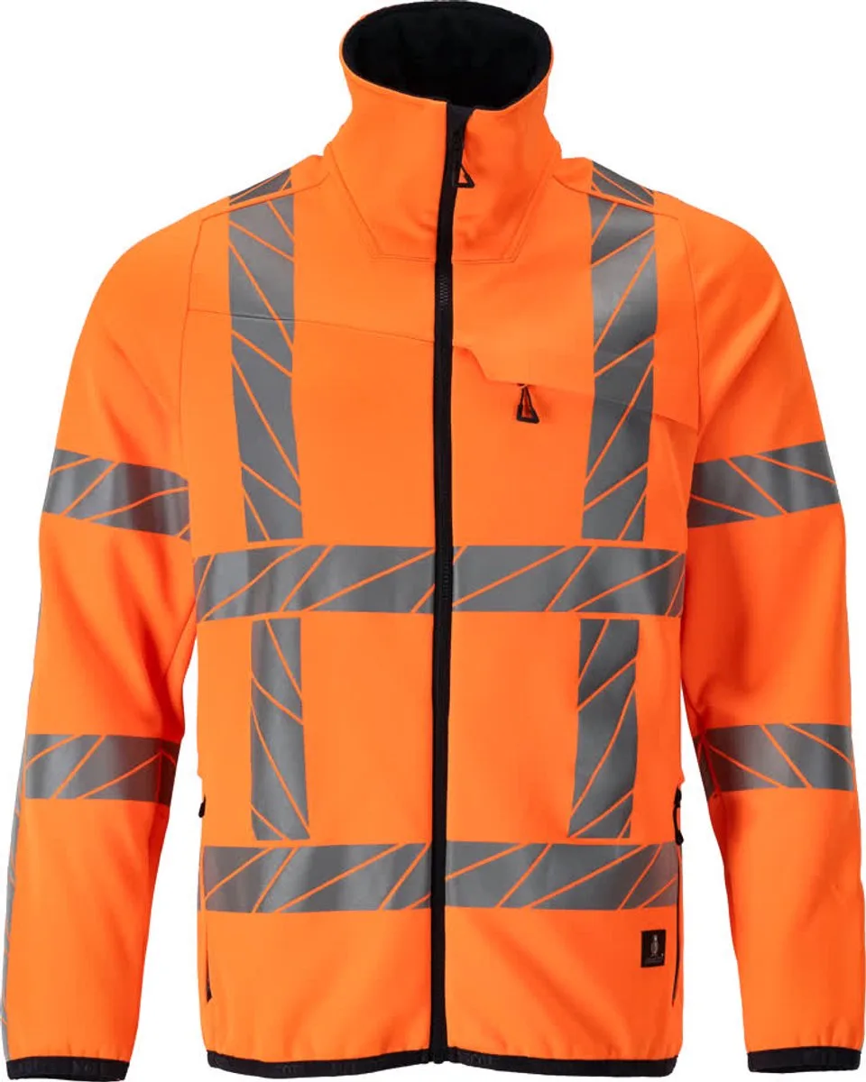 Accelerate Safe Fleecetrui met rits 24103-315 - Hi-Vis oranje van Mascot, Hi-Vis oranje, XXL – productafbeelding