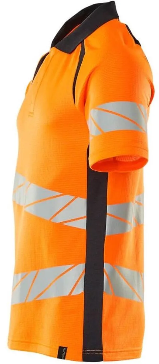 Accelerate Safe Poloshirt 19083-771 - hi-vis oranje/donkermarine de Mascot, Hi-vis oranje, Donkermarine, 4XL – image du produit
