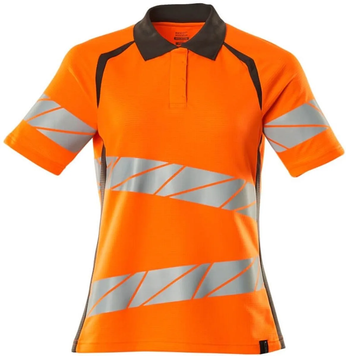 Accelerate Safe Poloshirt 19093-771 - hi-vis oranje/donkerantraciet von Mascot, Hi-vis oranje, Donkerantraciet, L – Produktbild